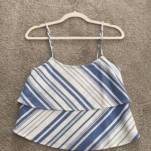 Joie blue and white striped tank